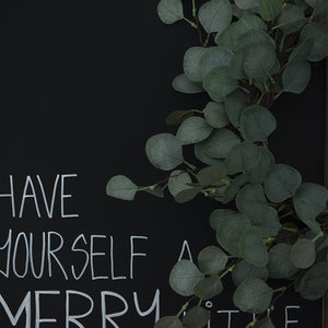FAUX EUCALYPTUS WREATH 55CM