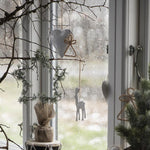 Load image into Gallery viewer, WHITE METAL HEART DECORATION WITH JUTE HANGING
