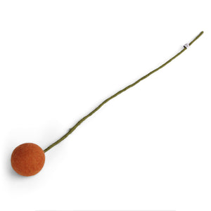 FELT BALL FLOWER ON WIRE STEM EXTRA LARGE colours available