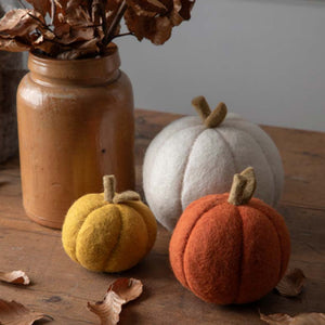 FELT PUMPKINS three sizes available