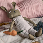 Load image into Gallery viewer, COTTON AND LINEN RABBIT SOFT TOY AND BAG
