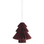 Load image into Gallery viewer, SMALL PAPER TREE DECORATION DARK RED
