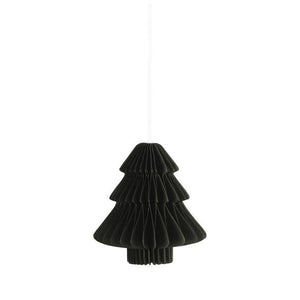SMALL PAPER TREE DECORATION DARK DARK GREEN