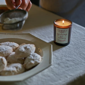 SPICED ORANGE AND RED BERRY VOTIVE CANDLE