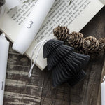 Load image into Gallery viewer, SMALL PAPER TREE DECORATION DARK DARK GREEN
