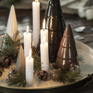CERAMIC CHRISTMAS TREE BROWN