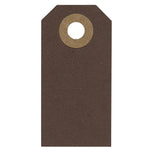 Load image into Gallery viewer, LUGGAGE GIFT TAG BROWN CARD PACK OF 25 two sizes
