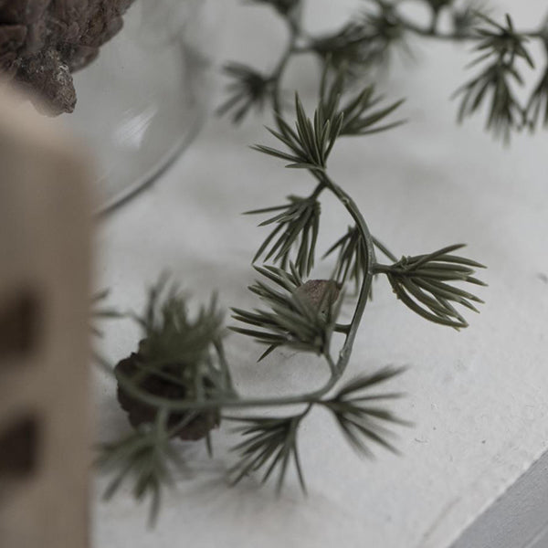 FAUX CEDAR GARLAND WITH LITTLE CONES 180CM