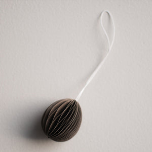PAPER EGG DECORATION FOR HANGING SMALL BROWN