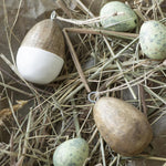 Load image into Gallery viewer, MANGO WOOD HANGING EGG WHITE DIPPED
